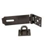 150mm - Safety Hasp And Staple - Epoxy Black