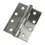 100mm x 75mm x 3mm - Ball Bearing Hinge CE13 - Polished Stainless Steel - 1 1/2 Pairs