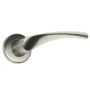 Round Rose Door Handle - Hereford - Satin Chrome Plated - Pair