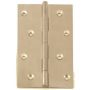 63mm x 36mm - Butt Hinge - Solid Brass - Polished Brass