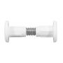 Plastic Cabinet Connector Bolt - White - Pack of 4