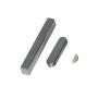 28mm x 10mm x 60mm - Keysteel Key One End Square One End Rounded