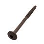 8mm x 400mm - Performance T40 Torx Wafer Head Structural Screws - Natural Brown - Pack Of 10