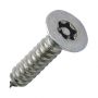 No8 x 2 - Security Self Tapping Screw Resistorx Countersunk - A2 Stainless Steel - Pack of 10