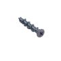 5mm x 50mm - Wall Screw Phillips Countersunk - White Head BZP - Pack of 100