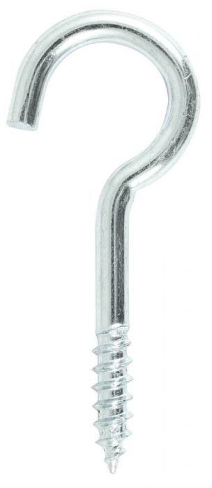 No8 x 55mm - Screw Hook - BZP - Pack of 25