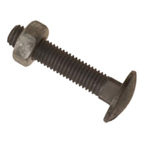 M6 x 20mm - Coach Bolt with Nut Grade 4.6 BS 4933 - Self Colour - Pack of 15