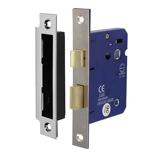 78mm - Bathroom Lock - Satin Nickel