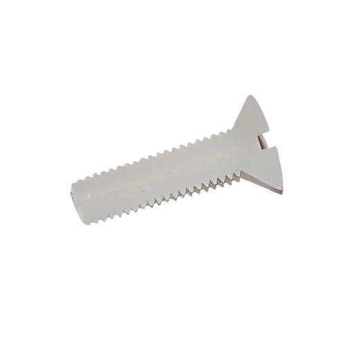 M5 x 12mm - Machine Screw Countersunk Slotted - Nylon - Pack of 25