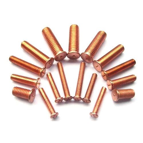 M5 x 16mm - Weld Studs CD Threaded - Mild Steel Copper Plated - Pack of 100