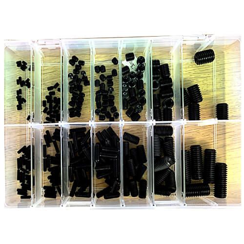 Socket Set Multi Kit - Plain Cup Point DIN 916 - Self Colour - Assorted Box
