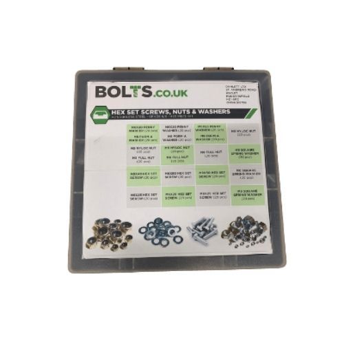Stainless Steel Multi Kit - Set Screw, Nuts, Nyloc Nuts & Washers