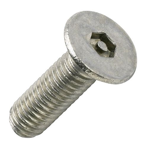 M8 x 40mm - Security Machine Screw Tamper Resistant Pin Hex Countersunk - A2 Stainless Steel - Pack of 10