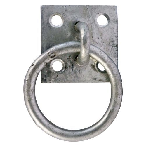 50mm x 50mm - Chain Ring On Plate - Galvanised