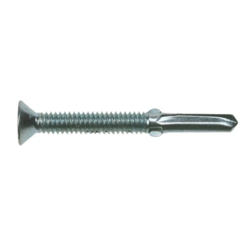 12G x 120mm - Timber To Steel Winged Heavy Section Self Drilling Screw Termite Phillips Countersunk No5 Point - Pack of 25