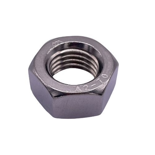 M8 - Full Nut Hexagon DIN 934 - A2 Stainless Steel - Pack of 50