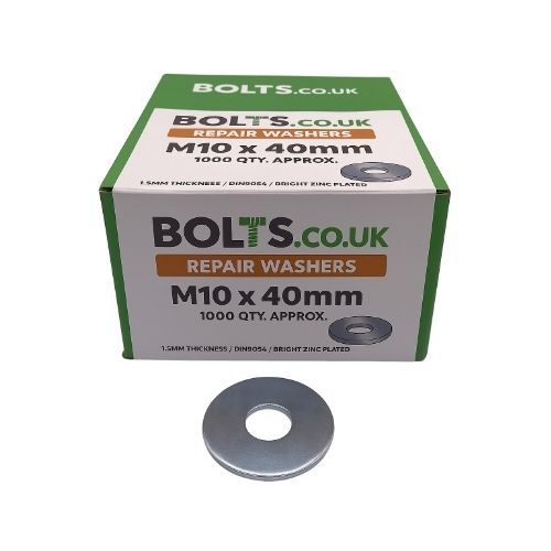 M10 x 40mm - Repair Penny Washer - BZP - Industry Pack of 1000