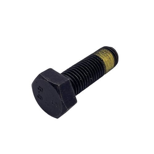 M5 x 12mm - Hexagon Set Screw DIN 933 Grade 8.8 - Anulok 180 Patch - Self Colour - Pack of 25