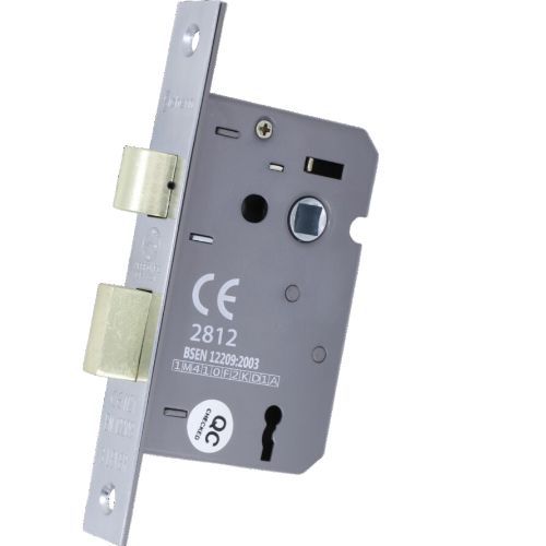 63mm - 3 Lever Mortice Sash lock - Fire Rated - Chrome Plated Finish