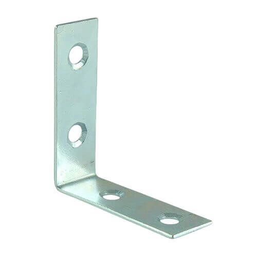25mm x 25mm x 16mm - Corner Braces - BZP - Pack of 4