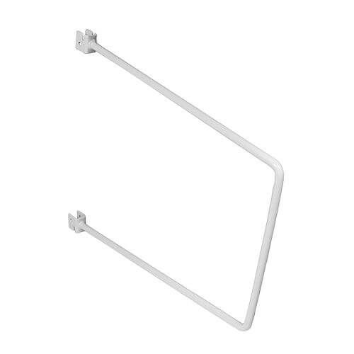 200mm - Twin Slot Flexible Bookend - White