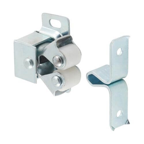 28mm x 32mm - Double Roller Catch - BZP - Pack of 2