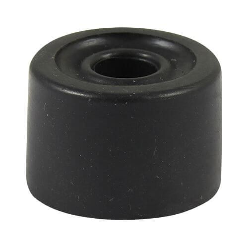 32mm x 21mm - PVC Door Stop - Black - Pack of 2