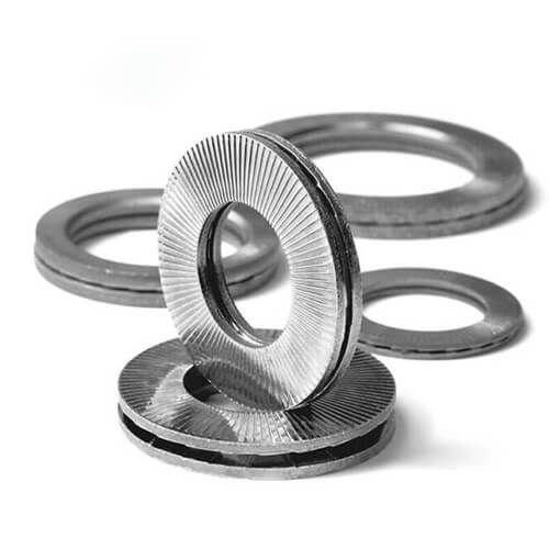 M48 - Nordlock Washer REF NL 48G Glued Pairs - Zinc Flake