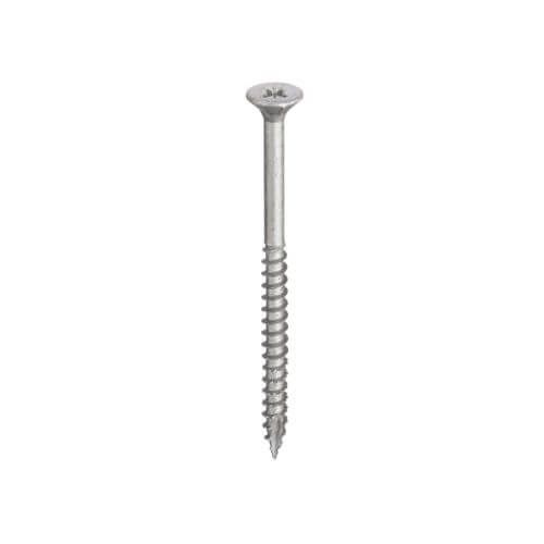4mm x 30mm - Woodscrew Vortex Pozidrive Countersunk - Exterior - Tub of 400