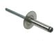 4.0mm x 8mm x 12D - Pop Rivet Large Flange - Aluminium - Pack of 100