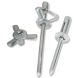 4.8mm x 20mm - Pop Rivet Dome Triform - Aluminium - Pack of 100