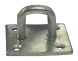 50mm x 50mm - Chain Staple On Plate - Galvanised