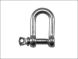 6mm - D Shackle Faithfull - BZP - Pack of 4
