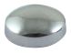 Chrome Screw Cover Cap with Plastic Dome for 6/8G - Pack of 25