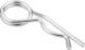 2mm x 50mm - R Clip Double Coil - Shaft Range 8-14mm - BZP - Pack of 25