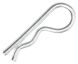 1.2mm x 22mm - R Clip Single Coil - Shaft Range 5-8mm - BZP - Pack of 50