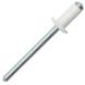 4mm x 12mm - Pop Rivet Dome - Aluminium - White - Pack of 100