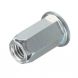 M8 - Rivet Nut Flange Hexagon Head FLH8-HH - BZP - Pack of 25
