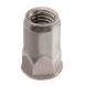 M5 - Rivet Nut Half Hexagon Reduced Countersunk Grip Range up to 4.5mm - A2 Stainless Steel - Pack of 10