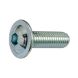 M3 x 6mm - Socket Button With Flange Grade 10.9 - BZP - Pack of 25