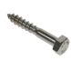6mm x 30mm - Coach Screw Hexagon DIN 571 - A2 Stainless Steel - Pack of 50