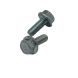 M6 x 16mm - Hexagon Set Screw Serrated Flange - BZP - Pack of 25