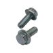 M10 x 25mm - Hexagon Set Screw Serrated Flange - BZP - Pack of 5