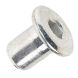 M6 x 12mm - Furniture Connecting Cap - Nickel Plated - Pack of 5