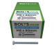 M6 x 80mm - Hexagon Set Screw DIN 933 Grade 8.8 - BZP - Industry Pack of 1000