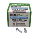 M8 x 25mm - Hexagon Set Screw DIN 933 Grade 8.8 - BZP - Industry Pack of 1000