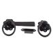 150mm - Ring Gate Latch - Black