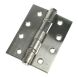 100mm x 75mm x 3mm - Ball Bearing Hinge CE13 - Satin Stainless Steel - 1 1/2 Pairs