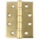 100mm x 75mm x 3mm - Ball Bearing Hinge CE13 - Electro Brass - 1 1/2 Pairs