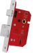 63mm - 5 Lever Mortice Sash lock - High Security Fire Rated - Polished Stainless Steel Finish